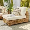 Sofá de Exterior, Móveis de Lazer em Rattan para Pátio, À Prova d'Água e Resistente ao Sol, Mesa de Centro para Varanda Aberta, Móveis de Jardim, Terraço de Pousada