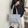 Nova Bolsa de Ombro Estilo Coreano com Estampa de Estrelas, Bolsa de Ombro Casual de Grande Capacidade para o Dia a Dia, Bolsa de Ombro para Estudante Universitário, Ita Bag