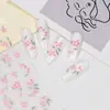 Nuevo Calcomanía para Uñas con Relieve Estéreo 5D Mariposa Flor Encaje Moño Rosa Calcomanía de Uñas de Alta Gama