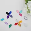 Al por mayor multicolor 7*15mm ojo de caballo malla fondo plano doble agujero taladro acrílico diy ropa zapatos y sombreros y otros accesorios
