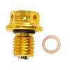 Motocicleta off-road M12x1,5 mm passo 1,5 MM parafuso de drenagem de óleo do motor magnético forte parafuso de sucção de escória magnética forte