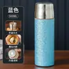 Taza Isotérmica de Titanio Flor de Hielo, Taza de Titanio de Gran Capacidad, Separación de Té y Agua, Taza para Infusiones, Taza Isotérmica, Vaso de Agua de Acero Inoxidable 316