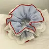 Scrunchie Xadrez Dupla Face Estilo Coreano com Ajuste na Cintura, Elástico de Cabelo Doce e Elegante para Afinar a Cintura, Corda de Cabelo de Alta Qualidade, Acessório de Cabelo