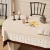 Toalha de Mesa com Caimento Estilo Francês, Lavável, Impermeável, Resistente a Óleo, Jogo Americano Oval, Capa à Prova de Poeira para Mesa de Centro, Tecido de Cobertura Romântico Estilo Americano de Luxo Leve
