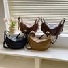 Nuevo bolso de estilo coreano sencillo de nicho para mujer, moderno, informal, tipo bandolera, tipo bola de masa, para llevar debajo del brazo.