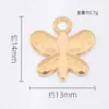 Colgante de Mariposa Estilo Coreano Accesorios DIY Aleación Chapado en Metal Joyería Collar Pulsera Pendientes Colgante Individual Doble Colgante Colgante Pequeño