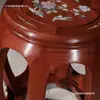 Taburete Redondo de Madera Maciza, Taburete Bajo Pequeño Estilo Chino, Taburete de Madera para Guzheng, Taburete de Madera para Tambor de Palo de Rosa, Taburete de Bordado, Taburete para Sentarse, Taburete para Cambiarse los Zapatos