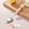 Conjunto de Talheres de Aço Inoxidável Sanrio com Colher, Garfo e Faca para Steak para Uso Doméstico, Colher de Sopa de Desenho Animado Fofa, Louça para Sobremesa