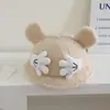 Touca Bacia de Bebê Super Fofa de Inverno para Meninos e Meninas, Touca Fofa do Mickey de Mãos Dadas e Orelhas, Chapéu de Pescador Quente de Caxemira para Crianças