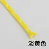 Cuerda Redonda de Poliéster con Patrón de Puntos de Colores de 5 mm Hilada en Núcleo para Tejido Hecho a Mano DIY, Moda Personalizada, Cuerda Decorativa Práctica para Cinturas, Sombreros y Pantalones