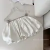 Pantalones Cortos con Sensación Esponjosa como de Nube/Linterna de Hada Rosa para Mujer, Falda Media de Capullo de Flor