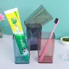 Taza para Cepillarse los Dientes y Enjuague Bucal, Taza de Pareja, Taza Transparente de Alto Valor Estético para Lavarse, Portacepillos de Dientes, Taza de Cepillo de Dientes para el Hogar