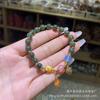 Atacado de fábrica pulseira de contas antigas de jade Hetian de Xinjiang pulseira de contas redondas preto-azulado natural para homens e mulheres pulseira de presente