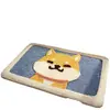 Alfombrilla antideslizante para baño, alfombrilla de puerta de inodoro de Shiba Inu de dibujos animados para dormitorio, alfombra de mascota aterciopelada, alfombrilla de suelo absorbente para baño