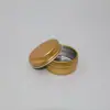 Lata Redonda Pequeña de Aluminio de 10 ml Color Dorado con Rosca 35*18 para Aceite Refrigerante, Empaque de Velas, Lata de Aluminio, Caja Selladora para Muestras