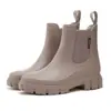 Botas de Lluvia de Moda para Mujer 2024 Nuevas Botas de Lluvia de Gama Alta Suela Gruesa Aumentada Resistentes al Desgaste Zapatos de Agua para Exteriores Universal para Todas las Estaciones Zapatos de Goma