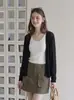 Cárdigan de punto fino semitransparente negro para mujer, adecuado para el verano, para llevar sobre un vestido tipo camisola, con un diseño de chal largo de manga larga, holgado y casual, protector solar.