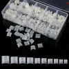 Manicura 500 Piezas En Bolsas Cortas Francesas Media Punta Color Transparente Color Natural Uñas Postizas Francesas Piezas En Caja