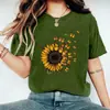 Camiseta Feminina Manga Curta DIY Exportação Europeia e Americana Estampada Gola Redonda Amazon Wish Transfronteiriço