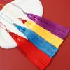Flor de Loto Doble Espiga Borla Colgante Espiga Manualidades DIY Accesorios Material Nudo Chino Borla Accesorios Colgante Antiguo