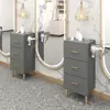 Armário de ferramentas para barbearia suprimentos para salão de beleza carrinho pequeno salão de cabeleireiro prateleira de armazenamento multifuncional ferramentas para salão de cabeleireiro