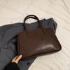 Bolso Retro Portátil Transfronterizo para Mujer, Nueva Moda Otoño e Invierno 2026, Bolso Simple para Hombro, Maletín de Gran Capacidad