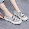 Zapatos de Tela de Pekín Antiguo para Mujer Primavera y Verano 2024, Zapatos de Pescador Modernos, Casuales y Versátiles, Zapatos Planos Antideslizantes Transpirables para Perezosas