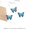 4 Mariposa Aleación Gota de Aceite Accesorios de Joyería Aretes Aretes Pulsera Colgante Colgante Hecho a Mano DIY Materiales de Producción