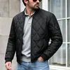 2026 Invierno Transfronterizo Amazon 3D Hombres Cálido Moda Tendencia Simple Versátil Holgado Color Sólido Chaqueta de Algodón Talla Europea