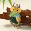 Venta Directa de Fábrica de Llaveros de Búho Incrustados con Diamantes, Colgantes Creativos de Animales con Diamantes de Colores, Regalos Promocionales para Venta al por Mayor Transfronteriza
