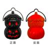 Lámpara de muñeca de calabaza de Halloween, linterna de juguete para niños, calabaza portátil de doble capa, lámpara de cara sonriente naranja y negra