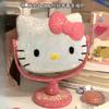 Hola hellokitty Hello Kitty Pegatina Espejo de Diamante Hecho a Mano DIY Espejo de Maquillaje Regalo de Cumpleaños Niñas Navidad