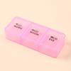 Pastillero Portátil Mañana, Mediodía y Noche Caja de Almacenamiento de Medicamentos de Tres Compartimentos Mini Recordatorio Caja de Pastillas y Medicamentos Fabricante Stock Disponible