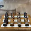 Madeira de Agar Madeireira Incrustada Artesanal Passagem de Três Vias Brinquedos Culturais Decoração Versátil Contas Espaçadoras para Pulseira DIY Pingente de Corda Trançada Acessórios Criativos