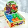 Sacapuntas de mascota lindo lindo sacapuntas giratorio creativo de doble orificio sacapuntas con forma de goma suave suministros de papelería para estudiantes