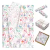 Papel de Copia para Mahjong Acuarela Wx329 17g Caramelo de Regalo Papel de Envoltura a Prueba de Humedad Decoración de Mariposa y Flor Papel de Pera