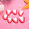 Rodajas de fruta de arcilla polimérica suave fruta comida arcilla polimérica suave amor rodajas grandes materiales colgantes para joyería DIY al por mayor