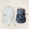 Molde de Silicone para Vela Perfumada de Cobra Cilíndrica Crânio Vela Decorativa de Halloween Ferramenta de Moagem