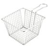 Cesta de freír mini de acero inoxidable de punto de fábrica cesta de freír pequeña cesta de snacks americanos cesta de freír vajilla creativa