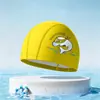 Touca de natação infantil em PU com estampa de desenho animado, impermeável, não restritiva, respirável, alta elasticidade, adequada para meninos e meninas, fornecimento direto do fabricante