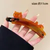Pinza de plátano con lazo estilo coreano, pinza vertical, pinza de garra para coleta alta, tamaño grande para cabello grueso, pasador para mujer, pinza para la parte posterior de la cabeza, accesorio para el cabello
