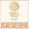 Tigela de Arroz Cor Creme Conjunto Novo de Tigelas e Pratos Domésticos Tigela de Arroz Fofa Doméstica Pratos Louça com Cor Sob Esmalte