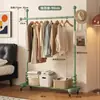 Cabideiro de chão resistente para uso doméstico no quarto, cabideiro interno móvel, varal simples, cabideiro de dormitório