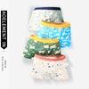 Boxer de Algodón para Bebé Niño Pantalones Cortos de Dibujos Animados Ropa Interior para Niño Pequeño No Pellizca los Glúteos Pantalones Antibacterianos Calzoncillos Boxer para Niños