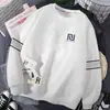 Sudadera para hombre con estampado de cuello redondo, nuevo jersey holgado grueso de manga larga para primavera y otoño, camiseta básica versátil casual de moda para hombres modernos
