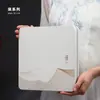 Nuevo Té Blanco Anji Pu'Er Té Empaque Caja de Pastel de Té Lata Cuadrada de Hojalata Metal Caja para Pastel de Té Bolsa Vacía Caja de Regalo Vacía