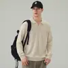 Camisa polo de punto para hombre de lino de alta gama estilo 'old money', camiseta casual nueva para primavera y otoño 2026 al por mayor