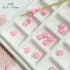 Flor de cerezo dulce estilo japonés Aleación Colorido Pequeño Mini DIY Pulsera Cadena de teléfono Accesorio Colgante Cuentas Sueltas Joyería