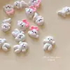 Pajarita Bichón Pequeño Manicura Joyería Cachorro de Dibujos Animados Lindo DIY Funda para Teléfono Móvil Accesorios de Diamantes para Uñas Portátiles Venta al por Mayor