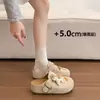 Lindos zapatos Birkenstock suela gruesa tacón oculto punta cerrada medias pantuflas para mujer uso exterior 2026 nuevos sandalias slip-on de otoño